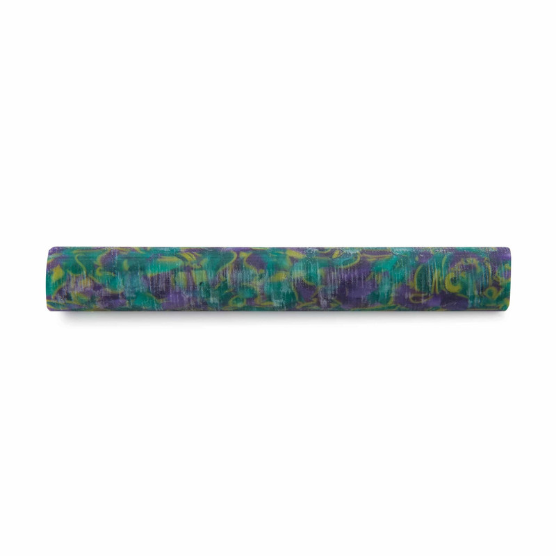 Acrylic Pen Blank - 3/4" x 3/4" x 5" - Color:Verde Violeta and Amarillo